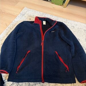 The North Face Blue Fleece with Red Trim
